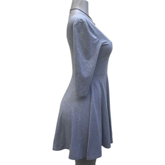 Sparkle & Fade Dress Women's Medium Gray Scoop Neck Fit & Flare Mini Skater - Picture 6 of 16